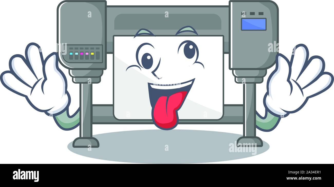 Jouet fou sur les traceurs mascot président Illustration de Vecteur