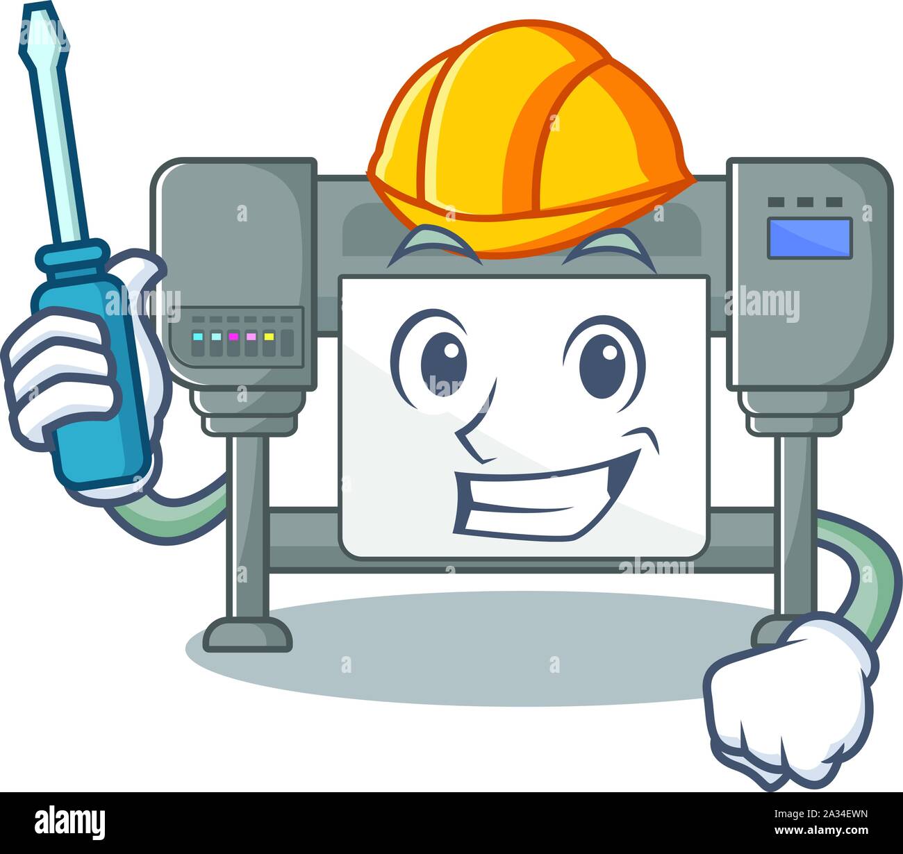 Jouet de l'automobile sur les traceurs mascot président Illustration de Vecteur