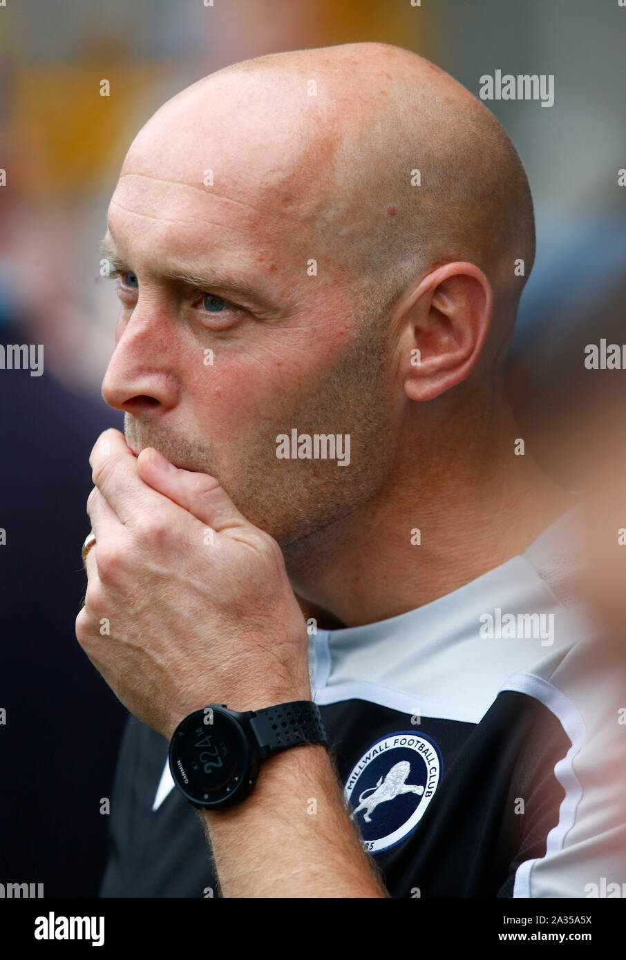 Londres, Royaume-Uni. 5ème Oct, 2019. Adam Barret manager de Millwall pendant anglais Sky Bet Championship entre Millwall et Leeds United au Den, Londres, Angleterre le 05 octobre 2019 : Crédit photo Action Sport/Alamy Live News Banque D'Images