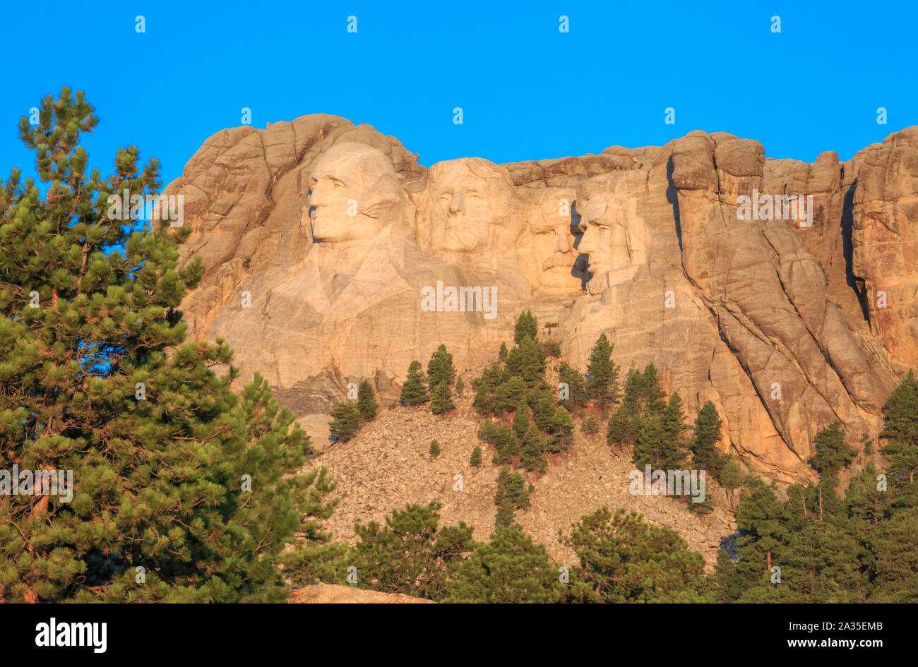 Mount Rushmore national memorial près de Keystone, Dakota du Sud Banque D'Images