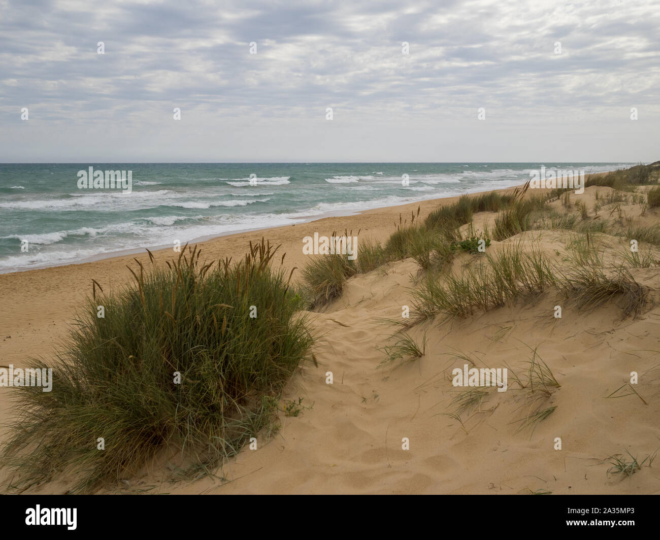 Quatre-Vingt-Dix Kilomètres De Plage Banque D'Images