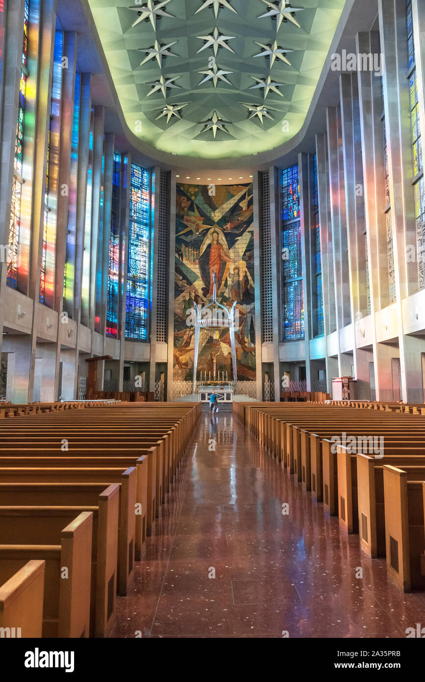 Cathédrale de Saint-Joseph à l'intérieur, Hartford , capitale de l'Arizona, USA Banque D'Images