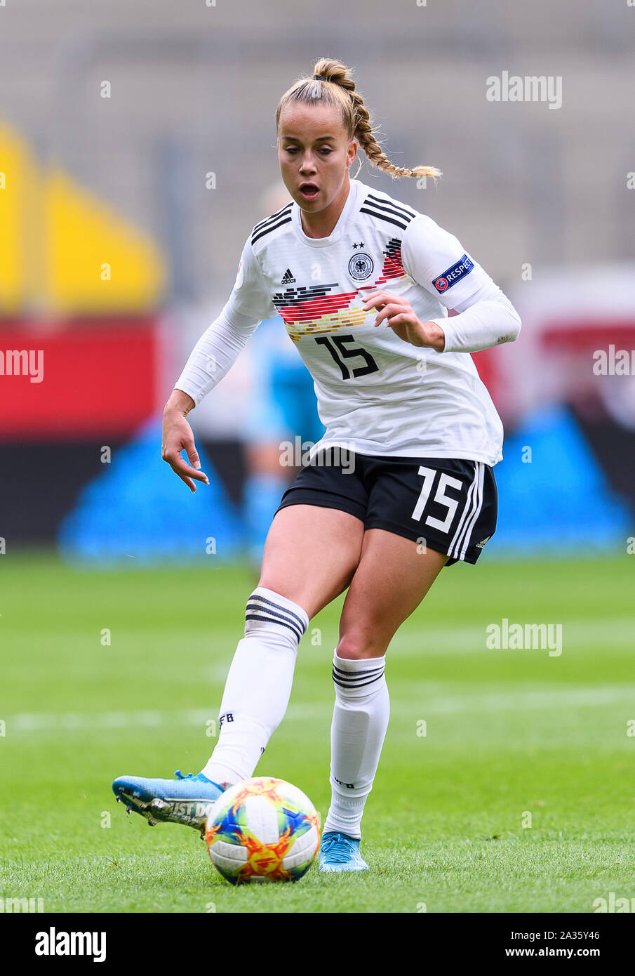 Aix-la-Chapelle, Allemagne. 05 Oct, 2019. Giulia Gwinn (DEU). GES/football/Qualification Championnat d'Europe : Allemagne - Ukraine, 05.10.2019 Football/soccer : les qualificatifs européens : Allemagne - Ukraine, Aix-la-Chapelle, le 5 octobre 2019 | Conditions de crédit dans le monde entier : dpa/Alamy Live News Banque D'Images