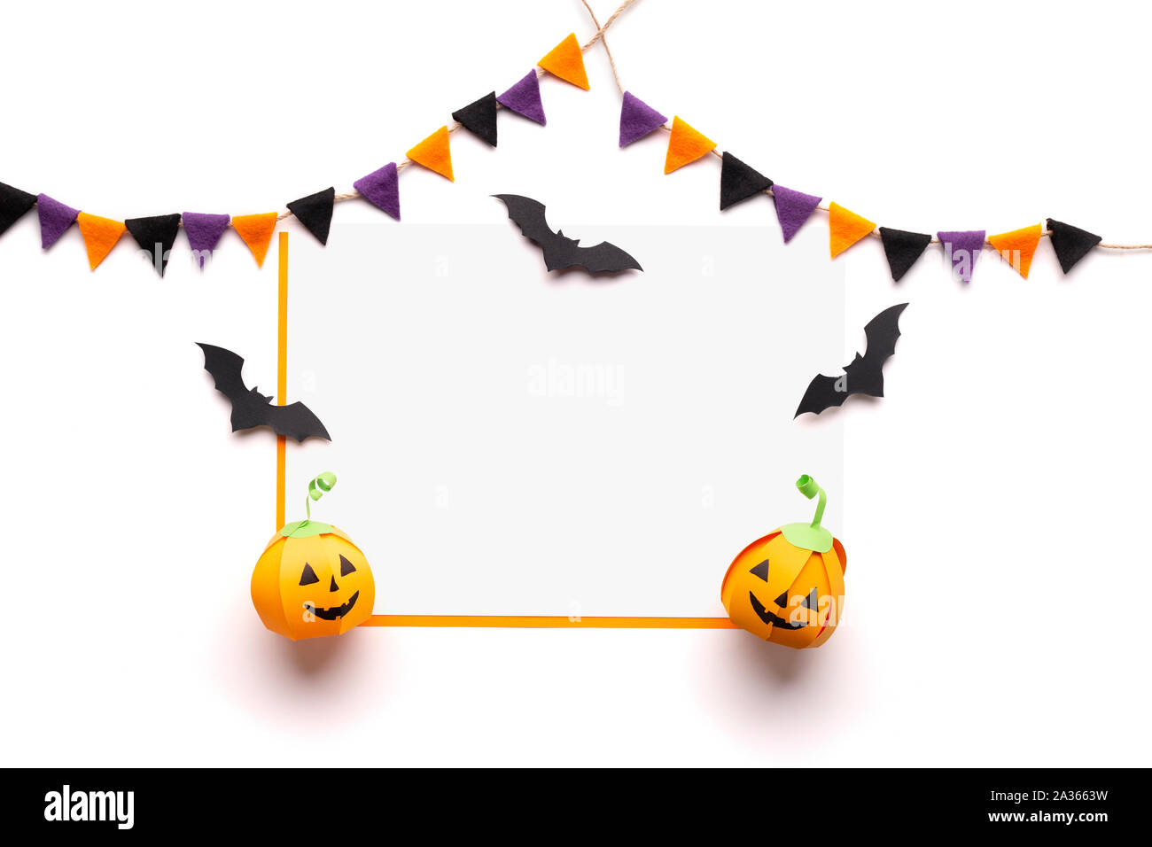 Fait main décorations pour Halloween party with copy space Banque D'Images
