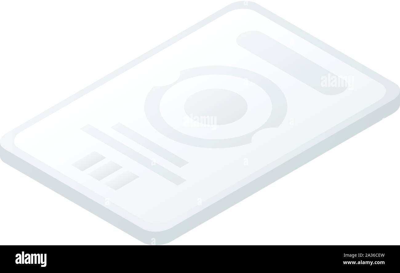Icône tablette moderne, style isométrique Illustration de Vecteur