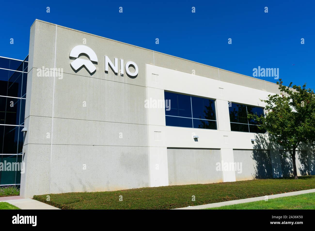 Siège social nord-américain de NIO et mondiale Centre de développement de logiciels dans la Silicon Valley. Nio est électrique fabricant chinois de véhicules autonomes - S Banque D'Images