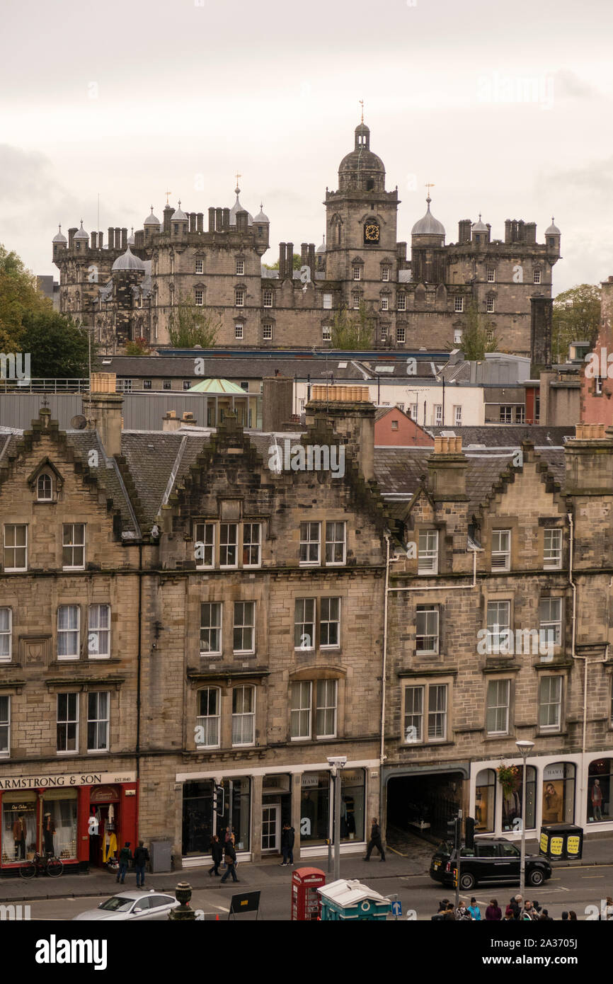 Vue de l'école privée George Heriot's School de Grassmarket à Édimbourg Banque D'Images