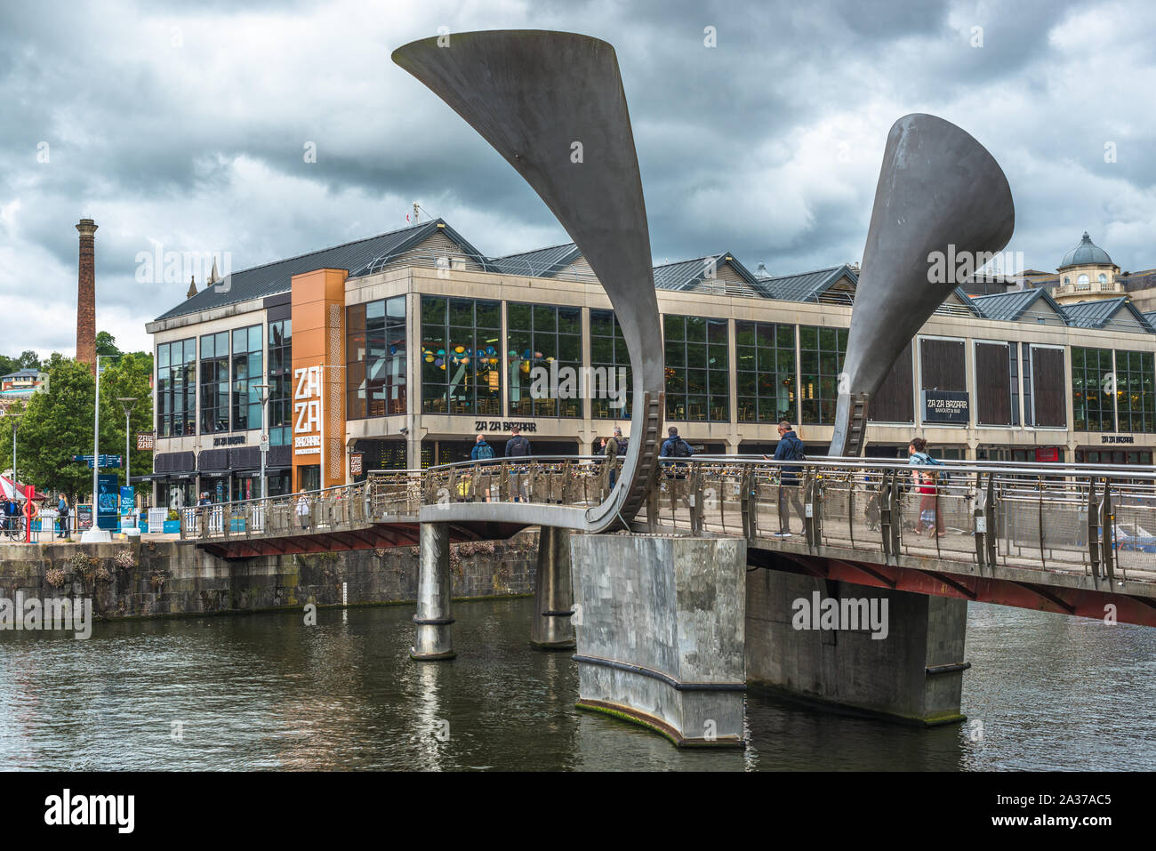 Pero's Bridge sur St Augustine's atteindre le port de Bristol Bristol Avon England UK GB EU Europe Banque D'Images