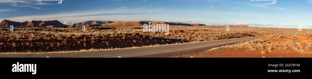 Paysage de l'autoroute du Nevada Banque D'Images