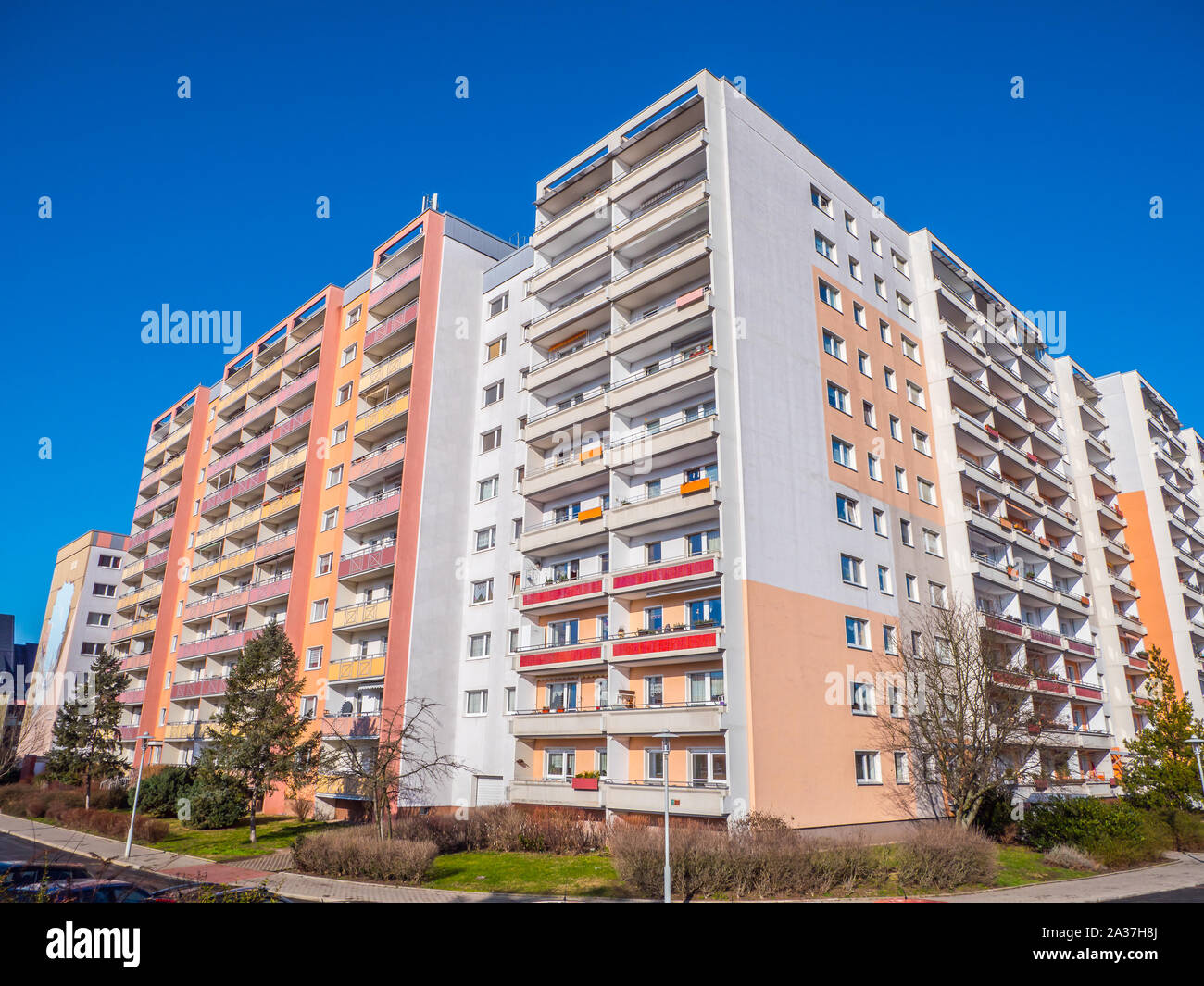 Le logement social est de l'Allemagne Banque D'Images