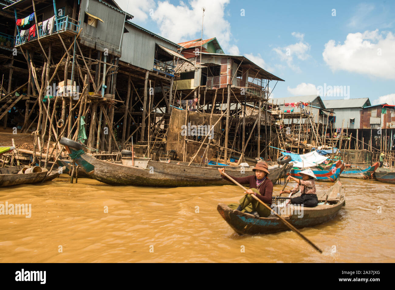 Kampung Pluk, Cambodge Banque D'Images