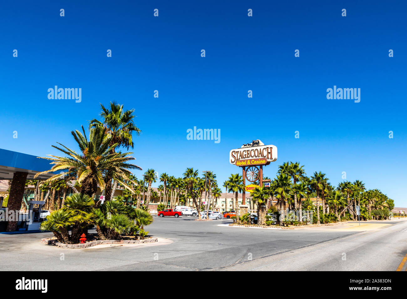 Des scènes de Beatty Nevada source de l'Amargosa River qui se termine dans la vallée de la mort en Californie Banque D'Images