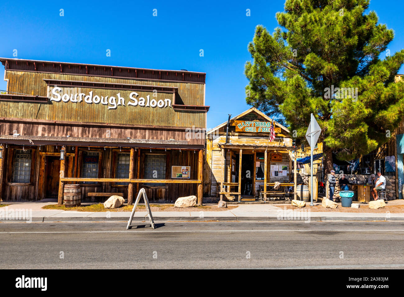 Des scènes de Beatty Nevada source de l'Amargosa River qui se termine dans la vallée de la mort en Californie Banque D'Images