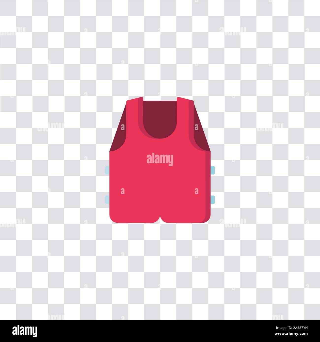 Bouée gilet signe et symbole icône bouée gilet. icône de couleurs pour la conception de site web et de développement application mobile. L'élément simple à partir de la collection voyage isolé sur Illustration de Vecteur