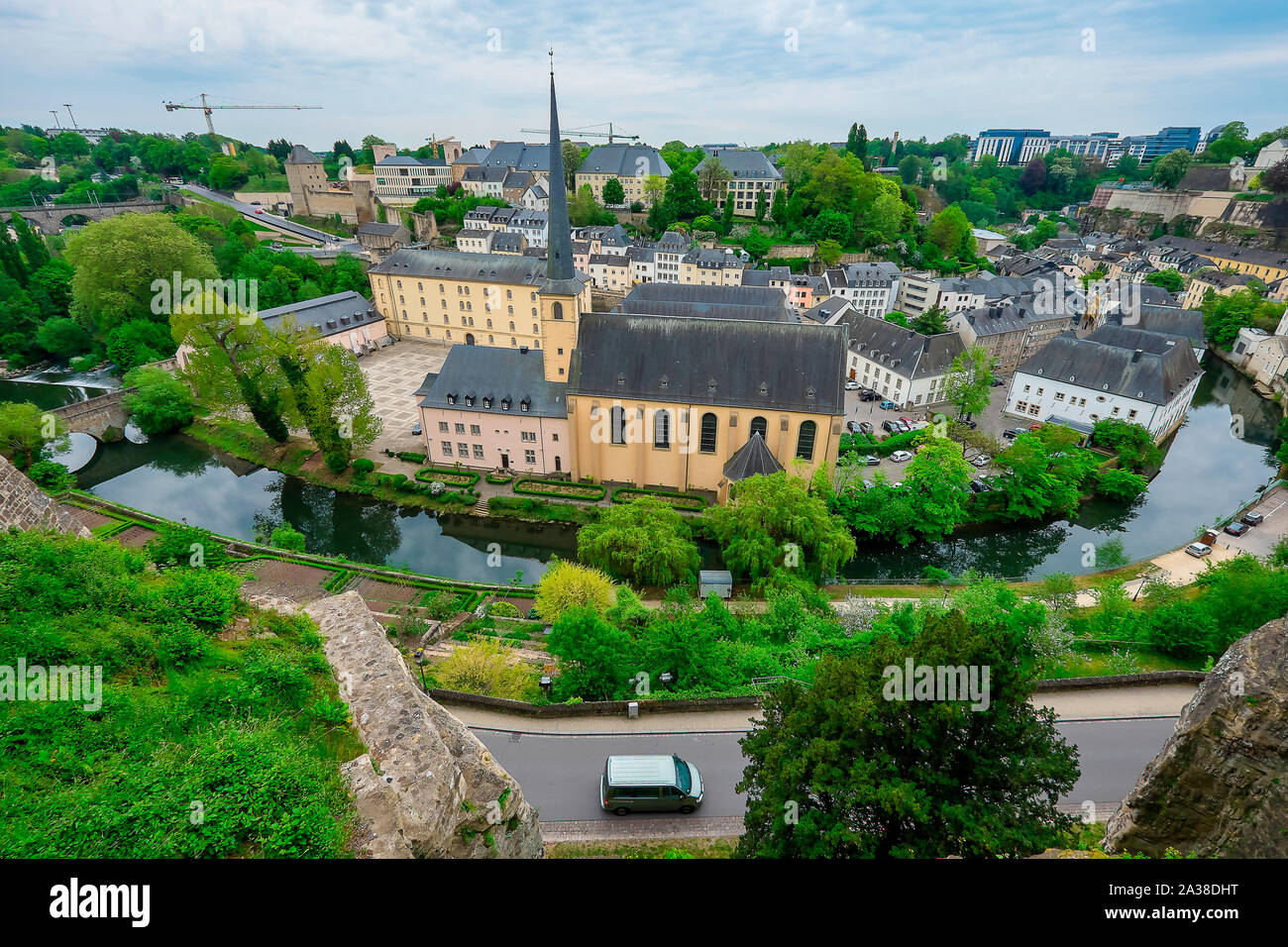 Chemin De La Corniche Vue depuis le chemin de la Corniche, la Ville de Luxembourg, Luxembourg  Photo Stock - Alamy