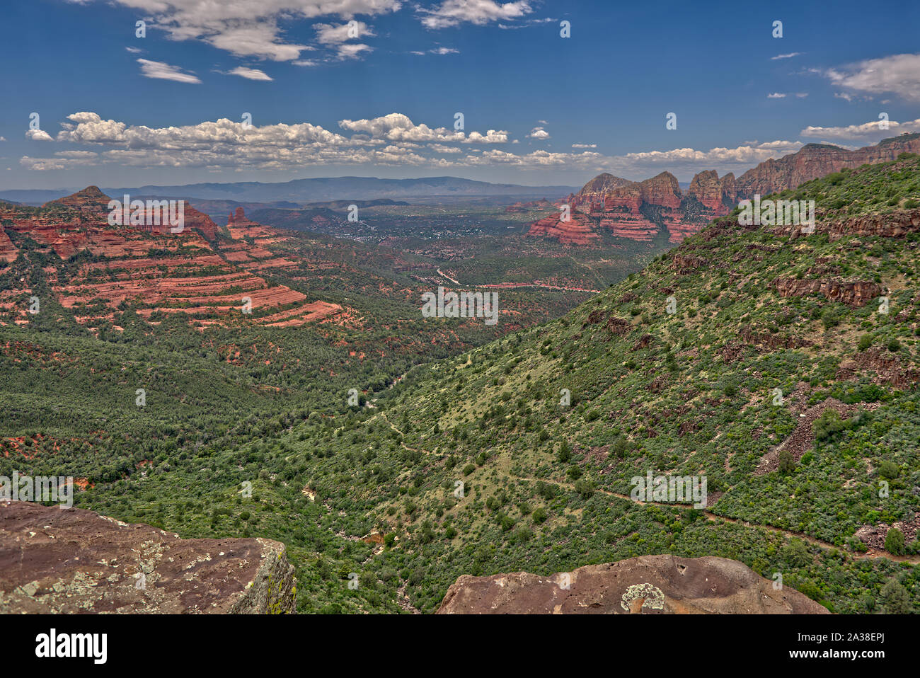 Avis de Sedona de Casner Canyon, Sedona, Arizona, United States Banque D'Images