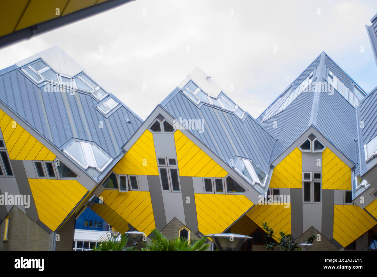 Rotterdam, Pays-Bas - 4 octobre 2019 : Kijk-Kubus. Les maisons cubiques. Banque D'Images