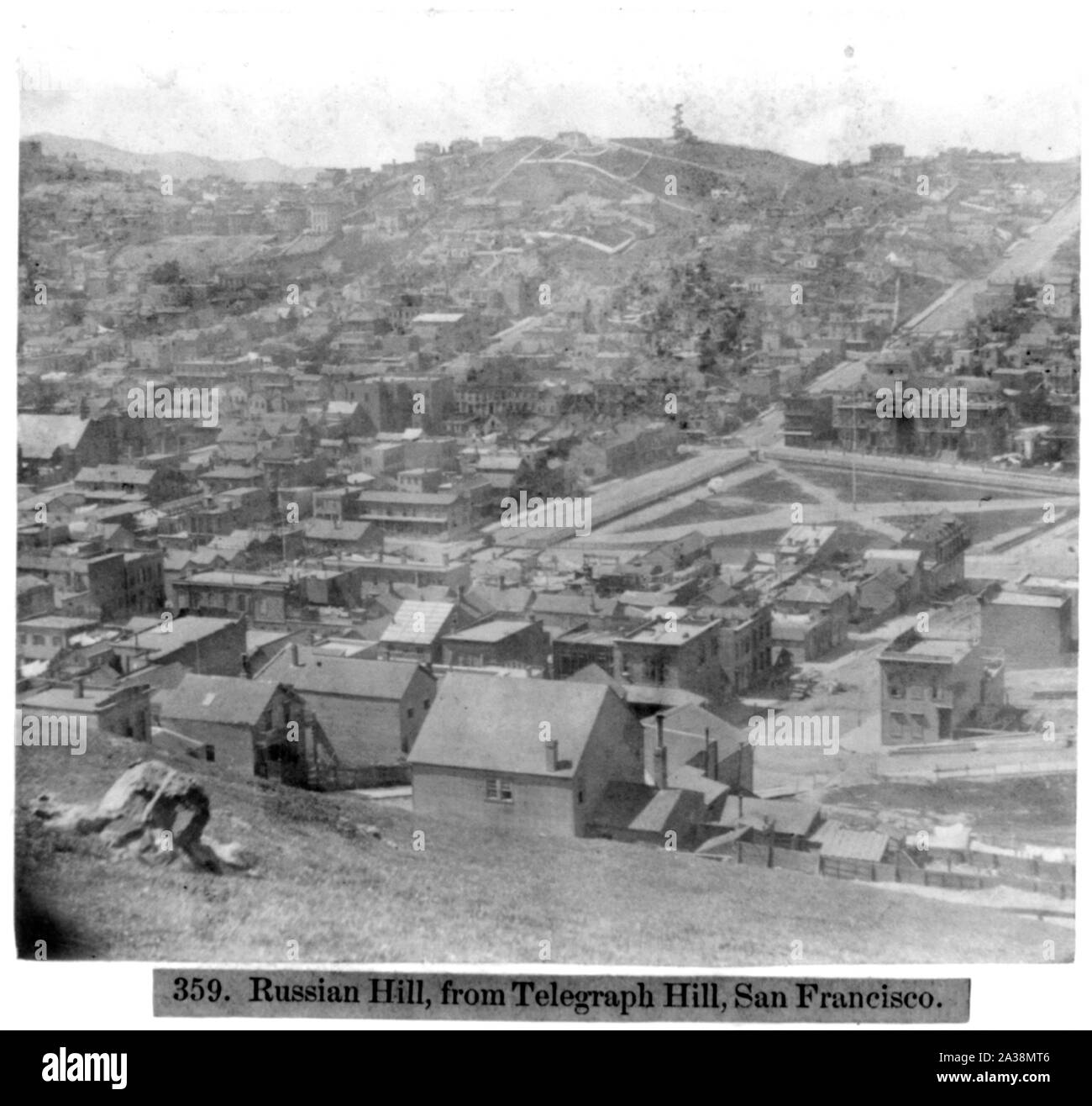 De Telegraph Hill Russian Hill, San Francisco Banque D'Images