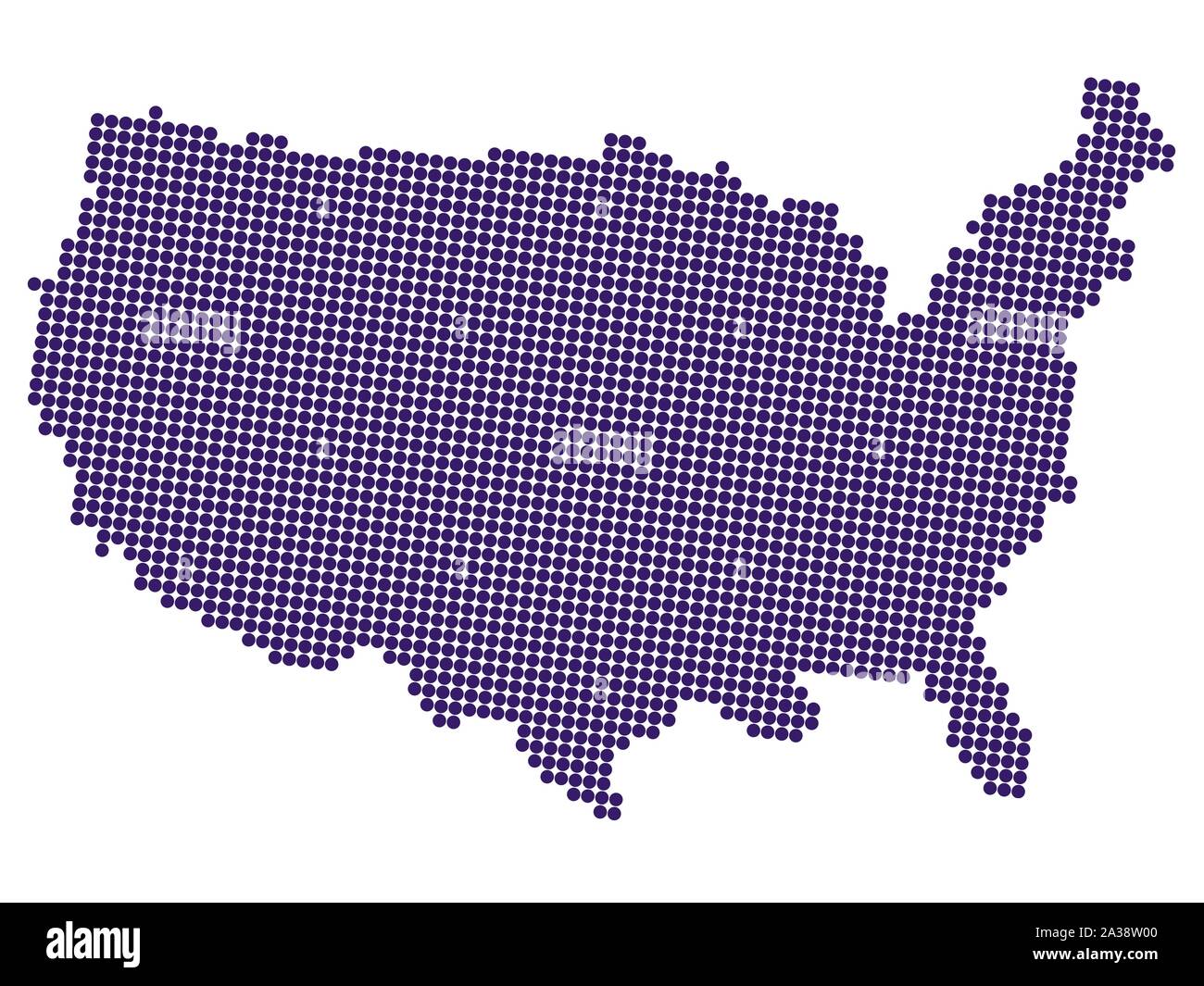 Carte demi-teinte de United States of America Vector illustration eps10 Illustration de Vecteur