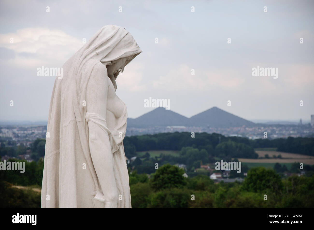 La crête de Vimy, Mémorial canadien de la Première Guerre mondiale dans le Nord de la France Banque D'Images