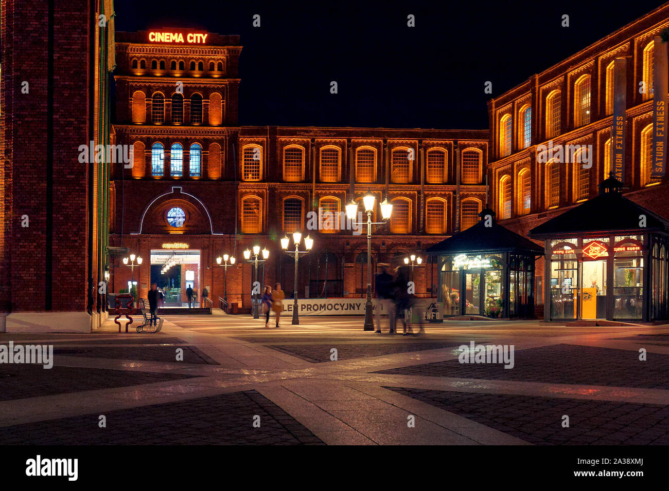 Lodz, Pologne - Oct 01, 2019 : un centre d'arts, Manufaktura, shopping mall, et le complexe de loisirs ainsi qu'atout touristique majeur de la ville Banque D'Images