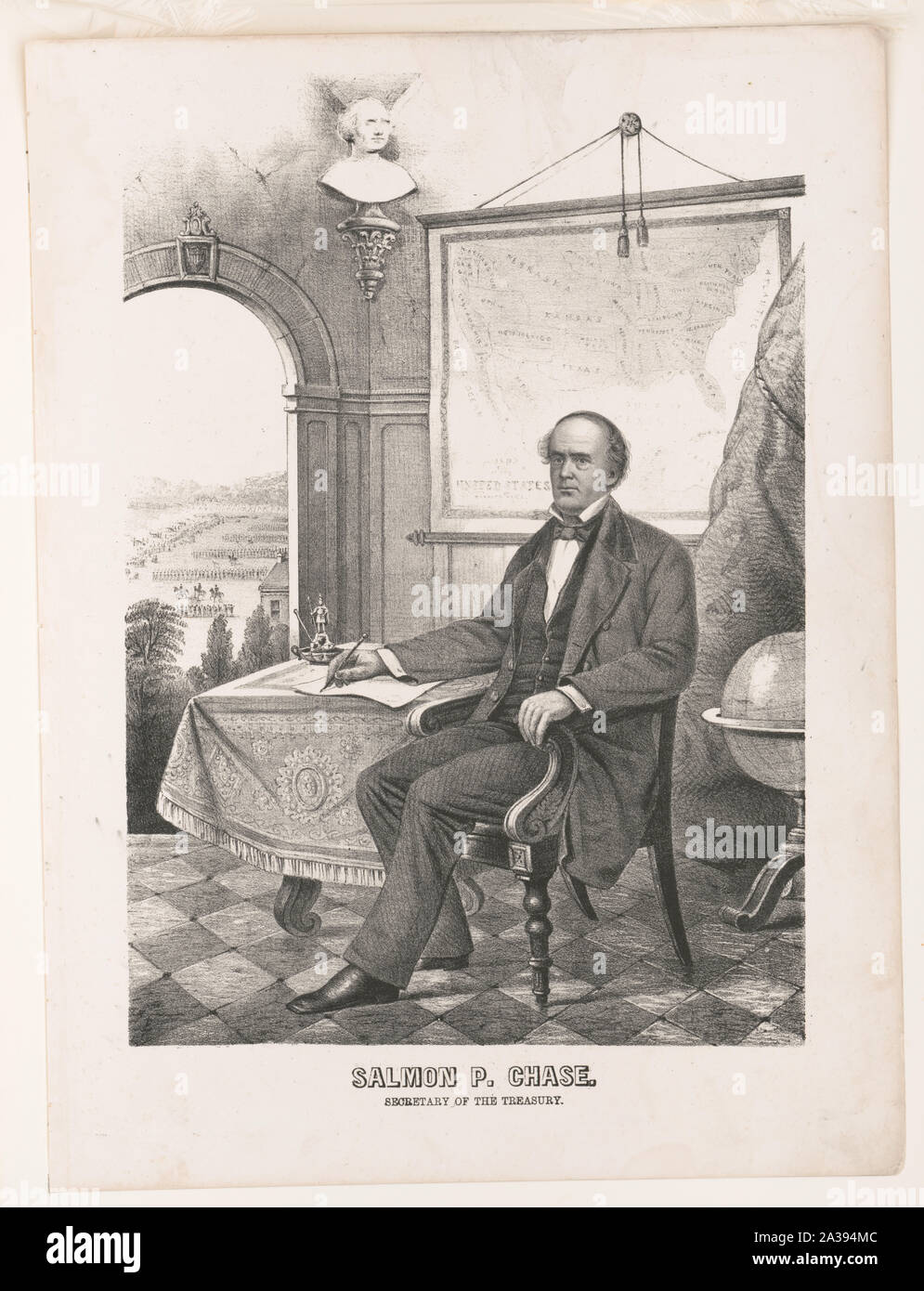 Salmon P. Chase, Secrétaire du trésor Banque D'Images
