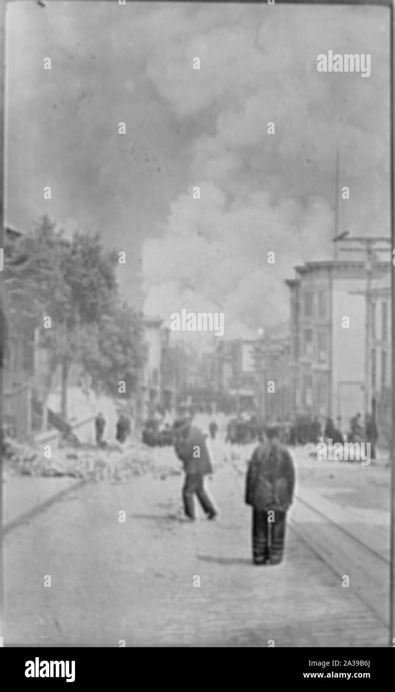 San Francisco, 18 avril, 1906 Banque D'Images