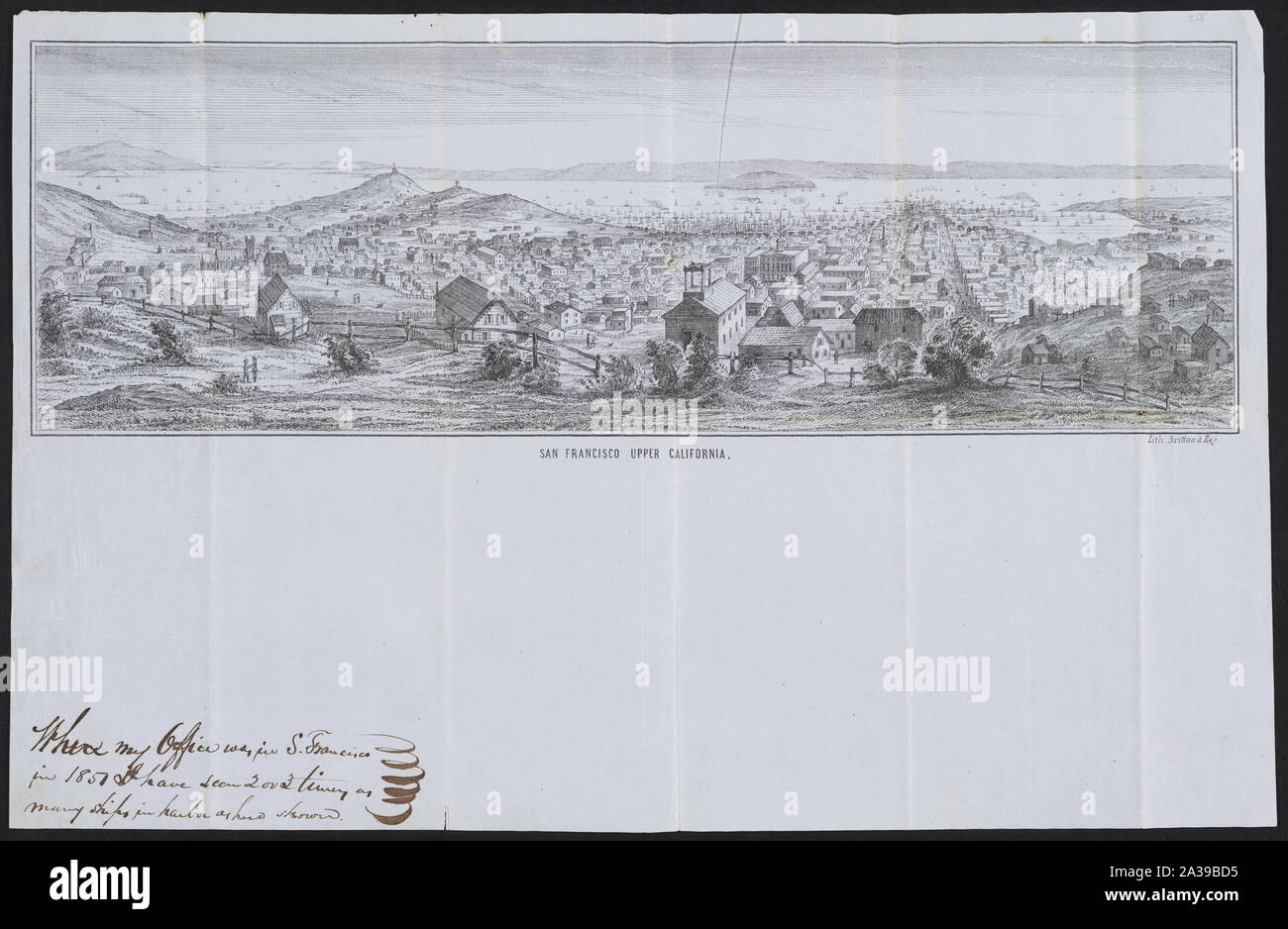 San Francisco, la Californie / Lith., Britton & Rey. Banque D'Images