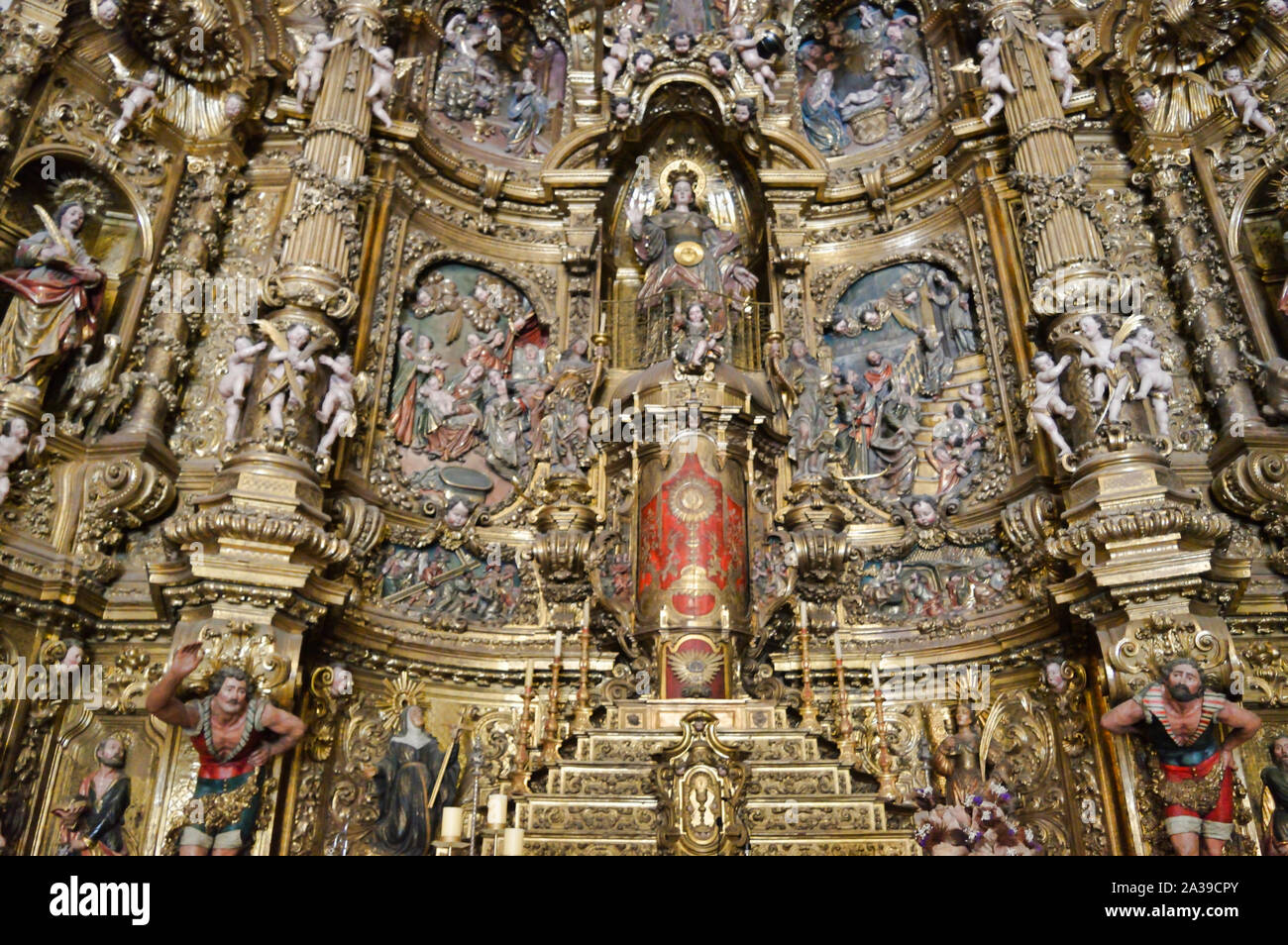 L'église Santa Maria, Cadaques, vue intérieure Banque D'Images