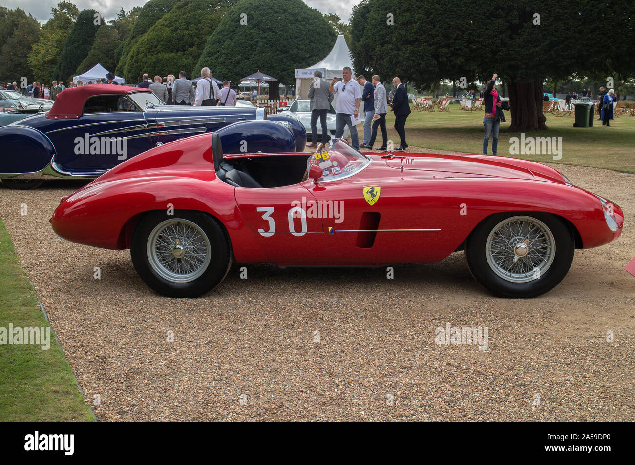 Une Ferrari 500 1954 Mondrial au Concours d'élégance 2019 Hampton Court Palace, Richmond upon Thames Banque D'Images
