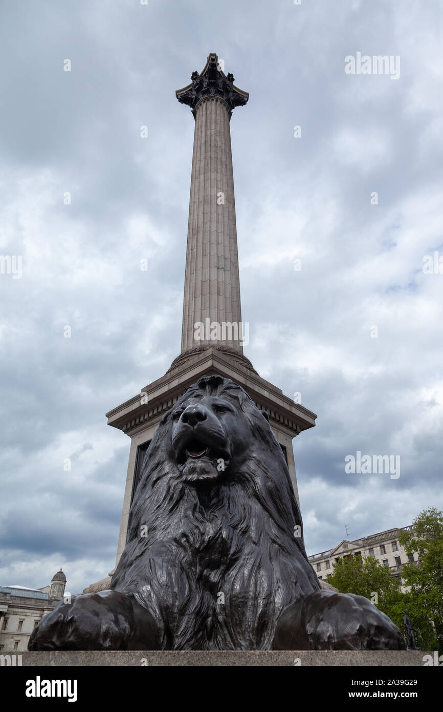 Trafalgar Square, Londres, Angleterre, Royaume-Uni. Banque D'Images