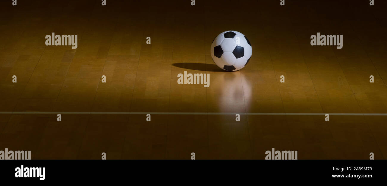 Futsal Ball Soccer intérieur. Sport d'équipe. Banque D'Images
