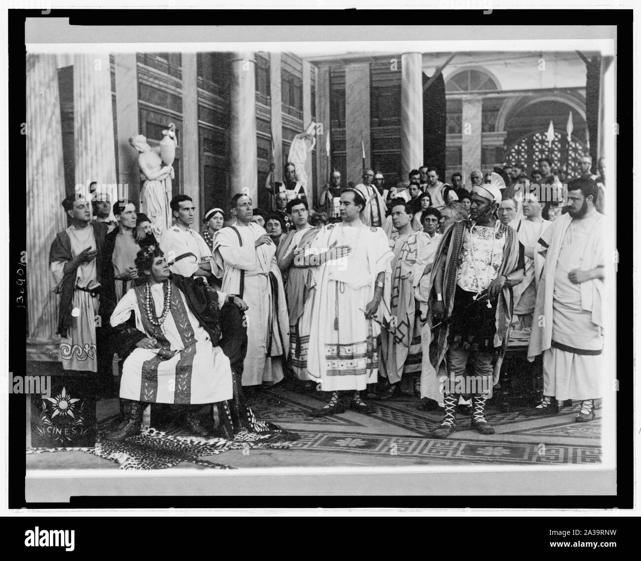 Scène du film épique italienne Quo Vadis (1913) Banque D'Images