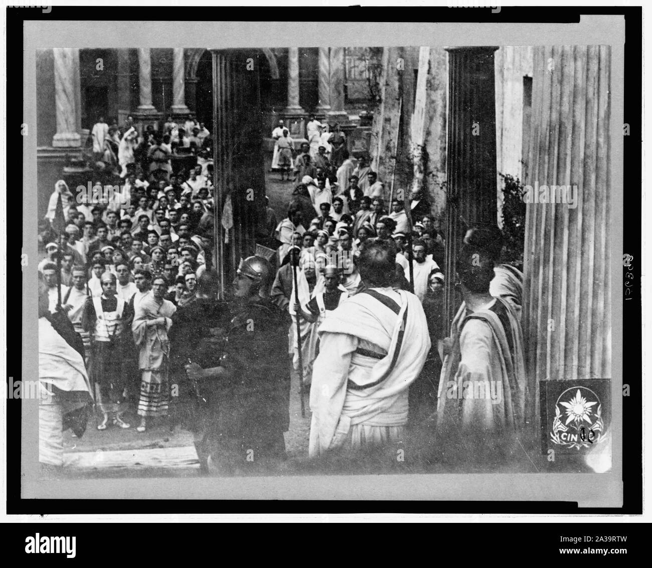 Scène du film muet italien 1913 Quo Vadis Banque D'Images