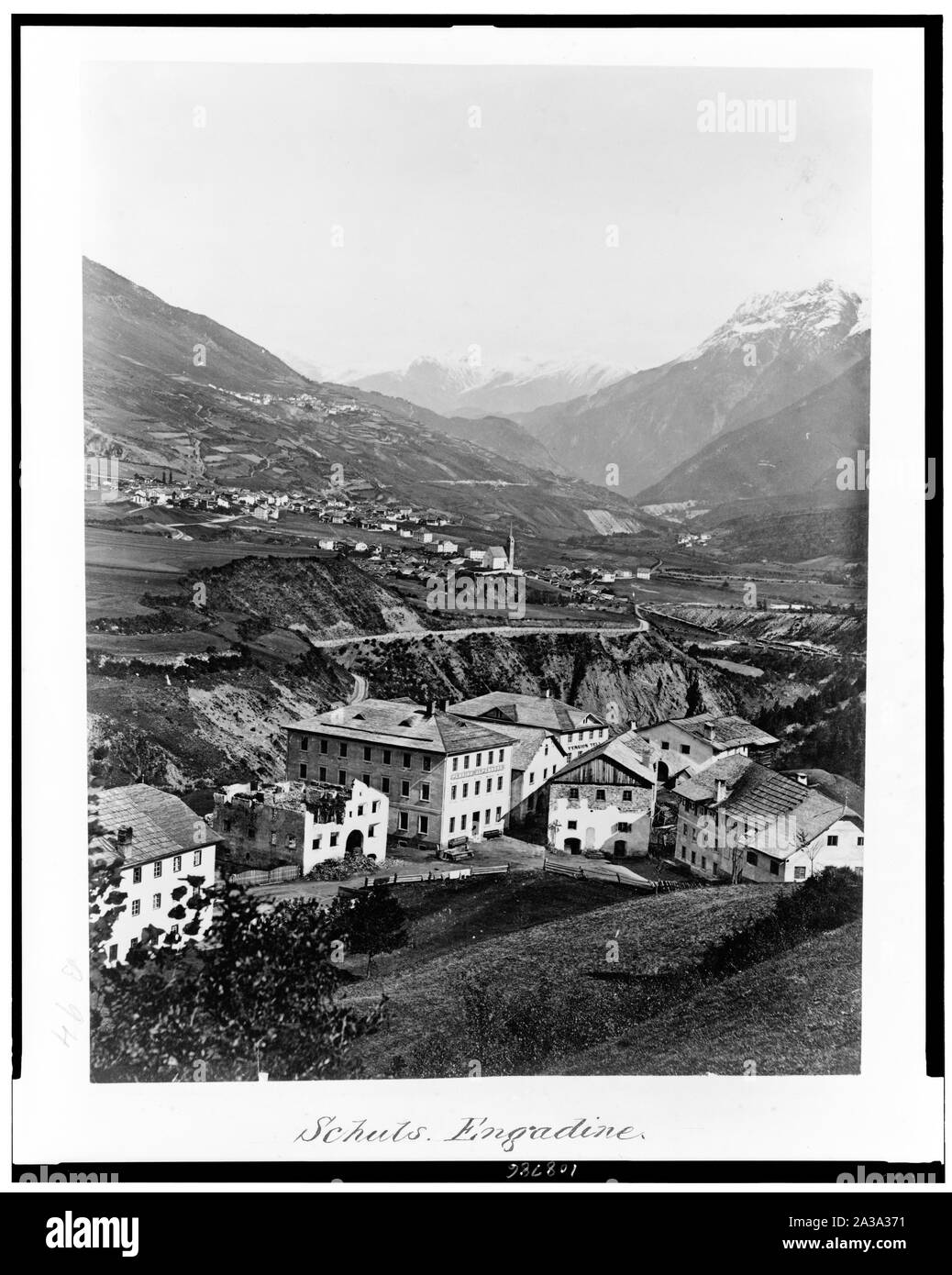 Schuls. Engadine Banque D'Images