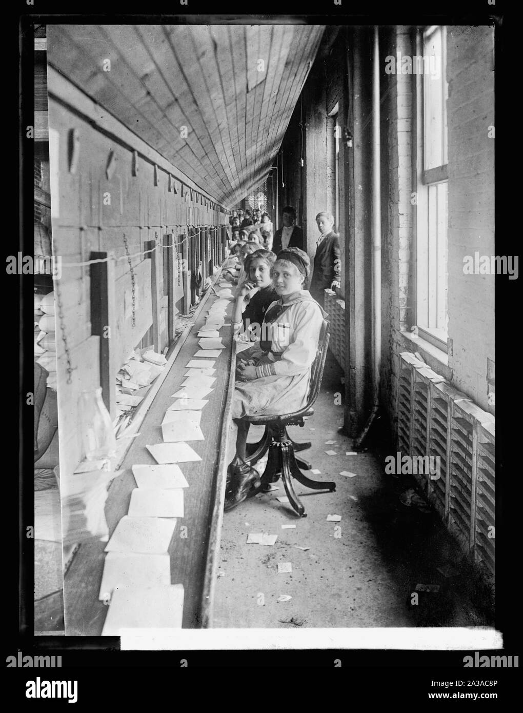 La distribution des semences, Département de l'Agrl. Banque D'Images