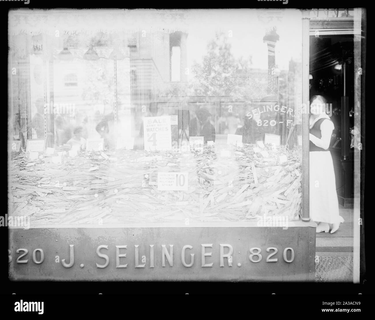 Selinger fenêtre, 820 F, N.W., Washington, D.C. [] Banque D'Images