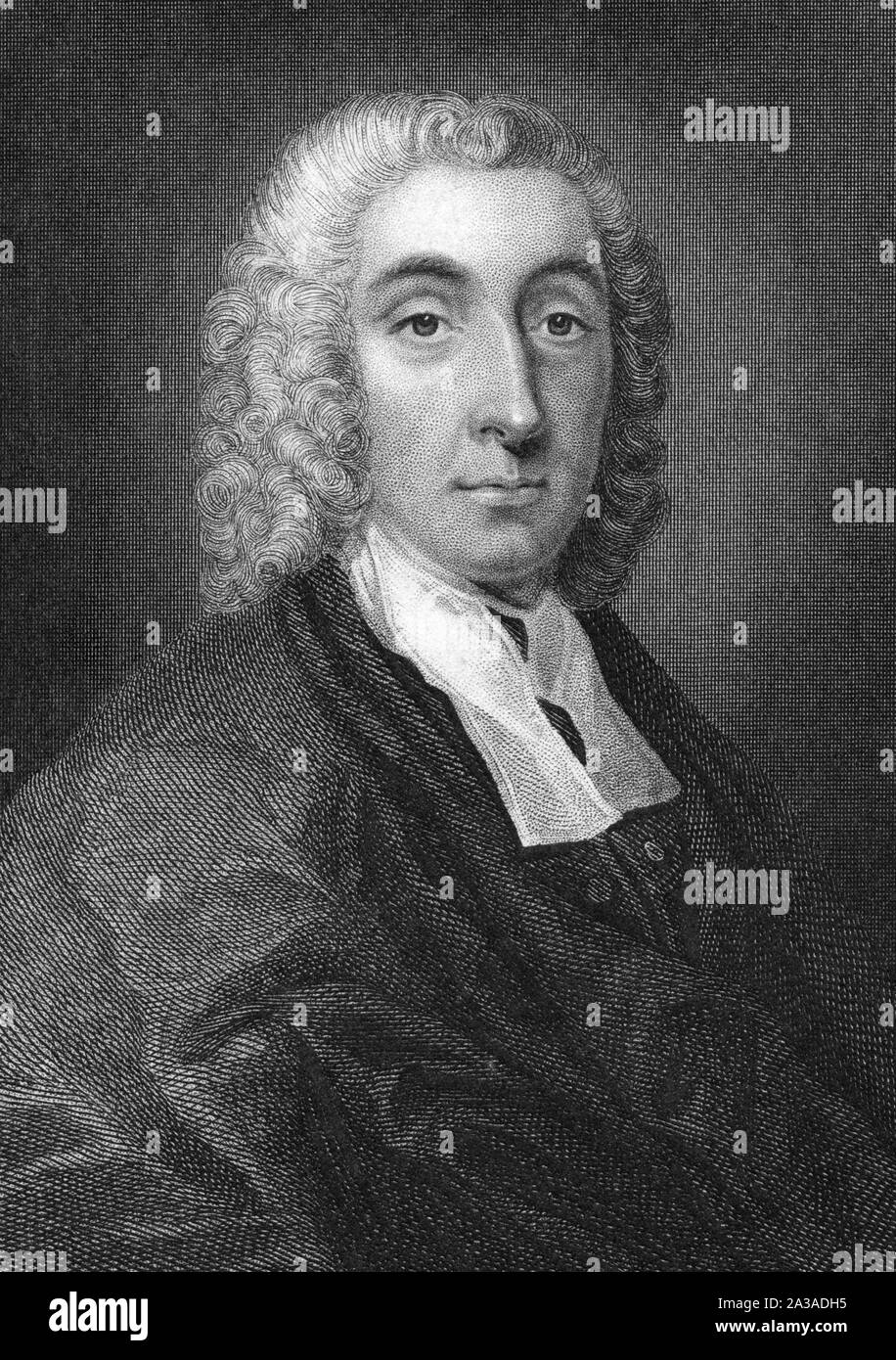 Philip Doddridge D.D. (1702-1751) était un évangélique Anglais (non-conformiste) ministre congrégationaliste, éducateur, et prolifique en hymnwriter. Doddridge était un contemporain et ami d'Isaac Watts, John Wesley et George Whitefield, et a été une influence à travers son écriture sur William Wilberforce et Charles Spurgeon. Banque D'Images