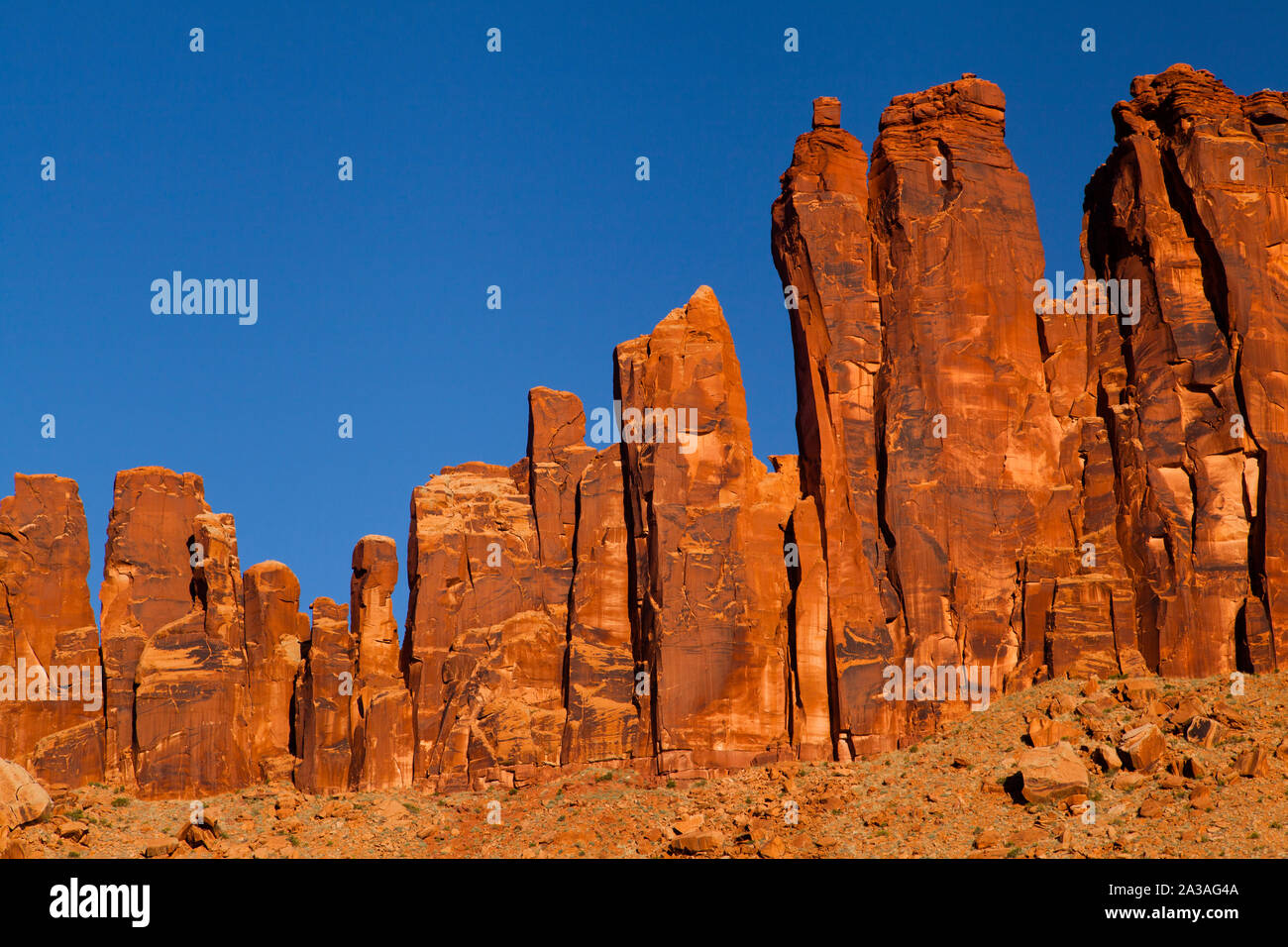 Jack Bridger Tours, Indian Creek, UT, USA Banque D'Images