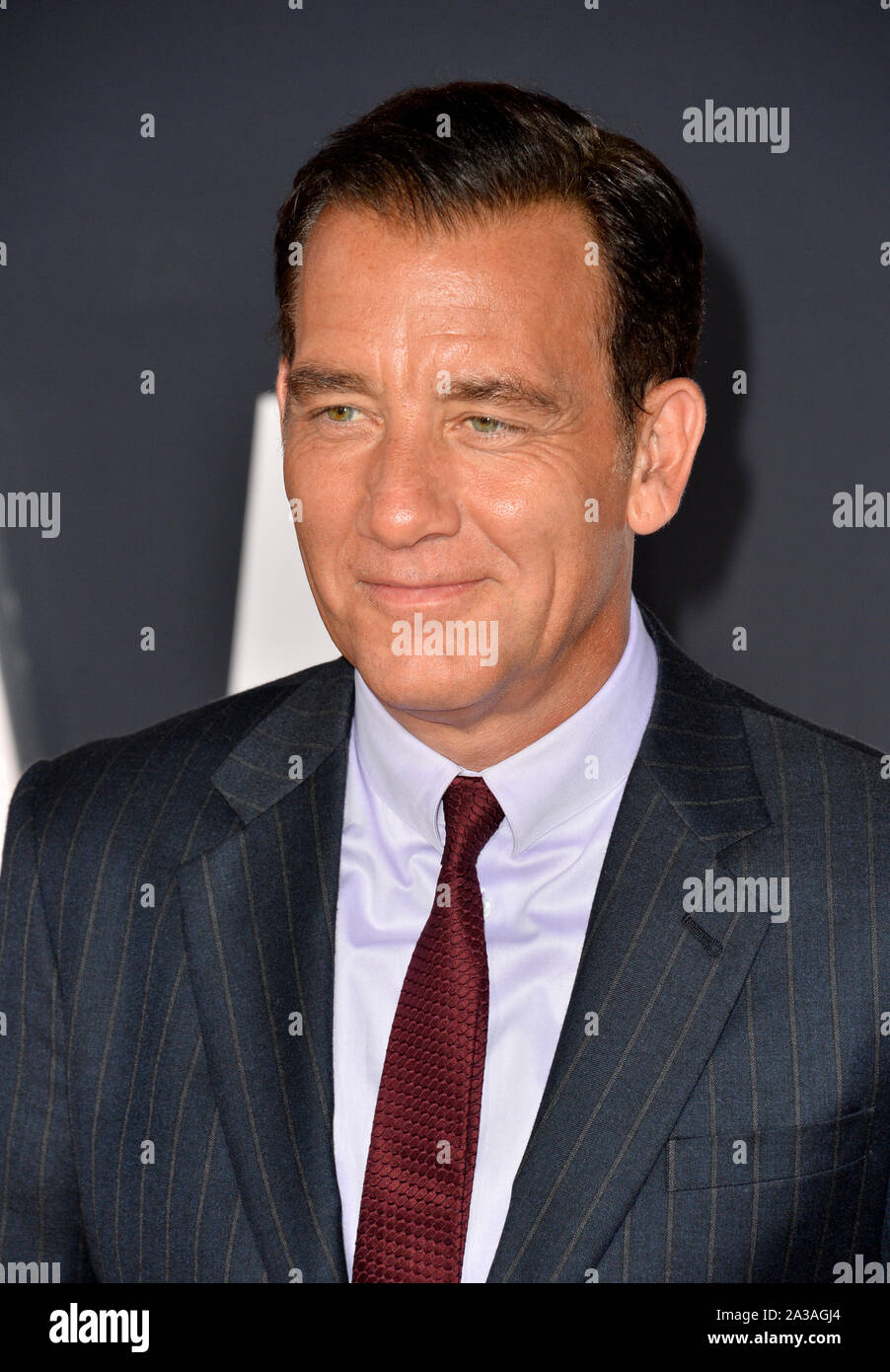 LOS ANGELES, USA. 07 octobre, 2019 : Clive Owen à la première de 'Gemini Man' au théâtre chinois de Grauman, Hollywood. Photo : Paul Smith/Featureflash Crédit : Paul Smith/Alamy Live News Banque D'Images