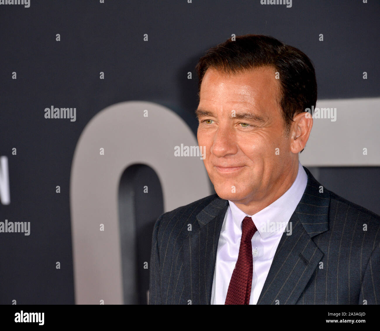 LOS ANGELES, USA. 07 octobre, 2019 : Clive Owen à la première de 'Gemini Man' au théâtre chinois de Grauman, Hollywood. Photo : Paul Smith/Featureflash Crédit : Paul Smith/Alamy Live News Banque D'Images