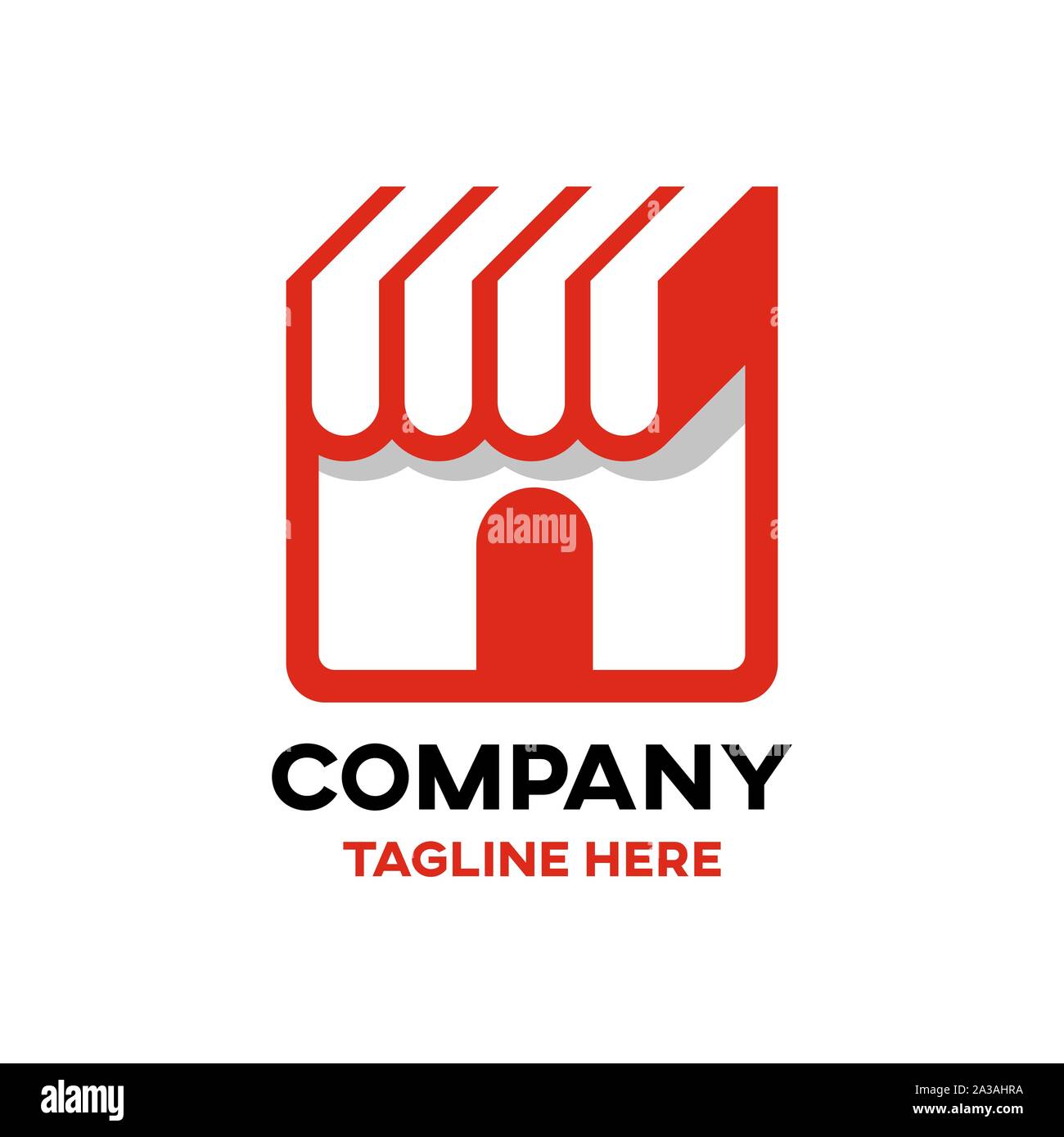 Livre moderne store Logo Illustration de Vecteur