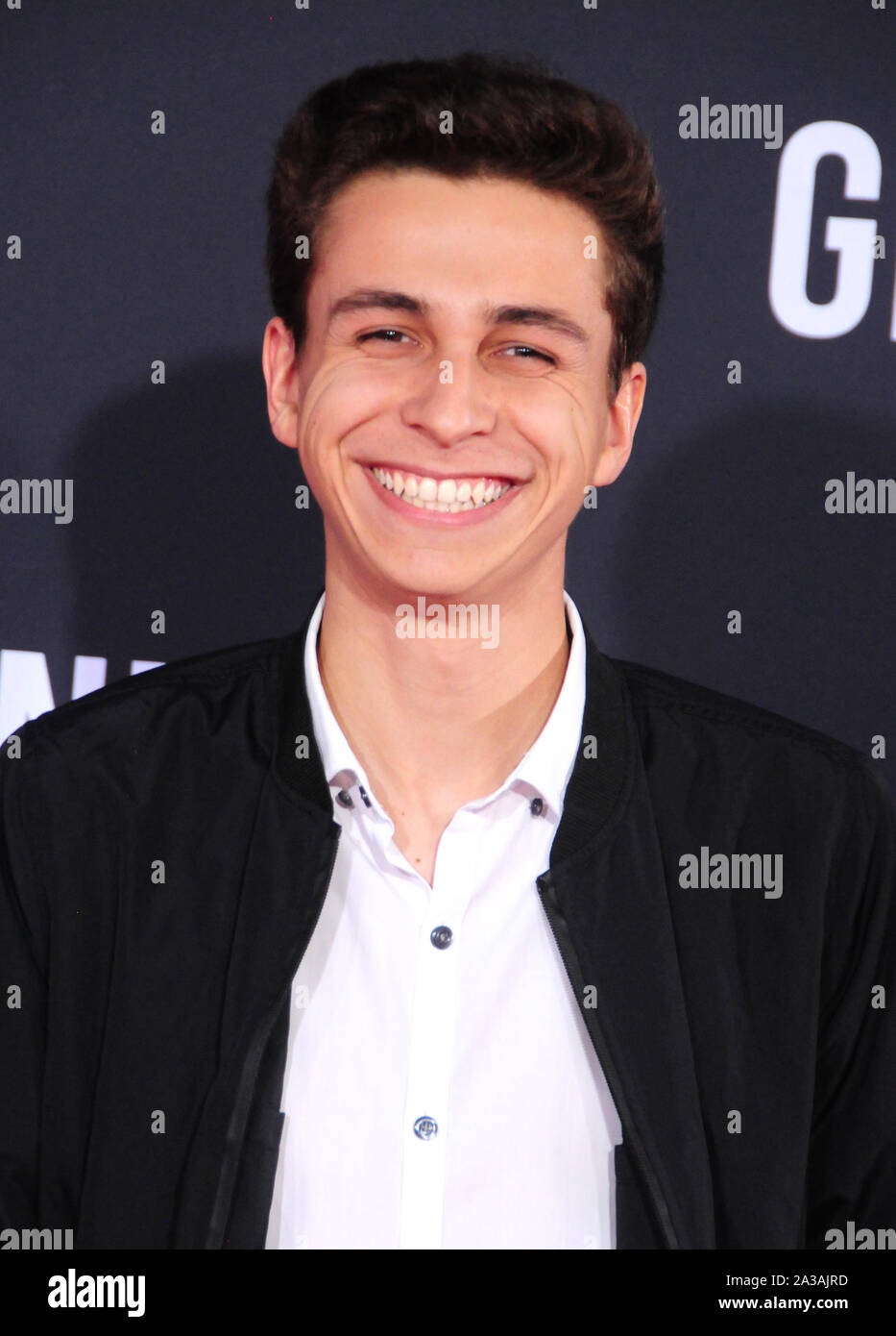 Hollywood, Californie, USA 6 Octobre 2019 Acteur/comic Gabe Erwin assiste à Paramount Pictures présente la première mondiale de 'Gemini Man' le 6 octobre 2019 au Théâtre chinois de Grauman à Hollywood, Californie, USA. Photo de Barry King/Alamy Live News Banque D'Images