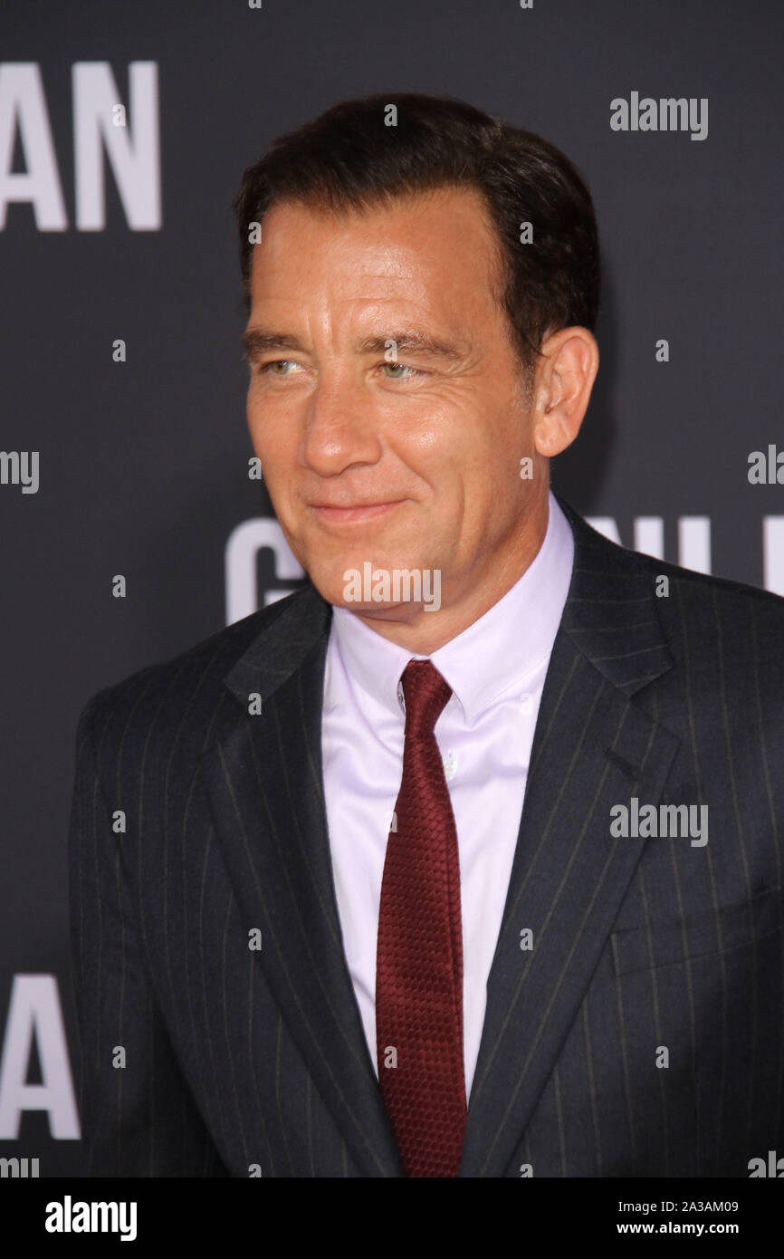 Los Angeles, USA. 06 Oct, 2019. Clive Owen à Paramount Pictures' 'Gemini Man' Premiere tenue au Théâtre chinois de Grauman à Los Angeles, CA, le 6 octobre 2019. Crédit photo : Joseph Martinez/PictureLux PictureLux Crédit : Le Hollywood/Archive/Alamy Live News Banque D'Images