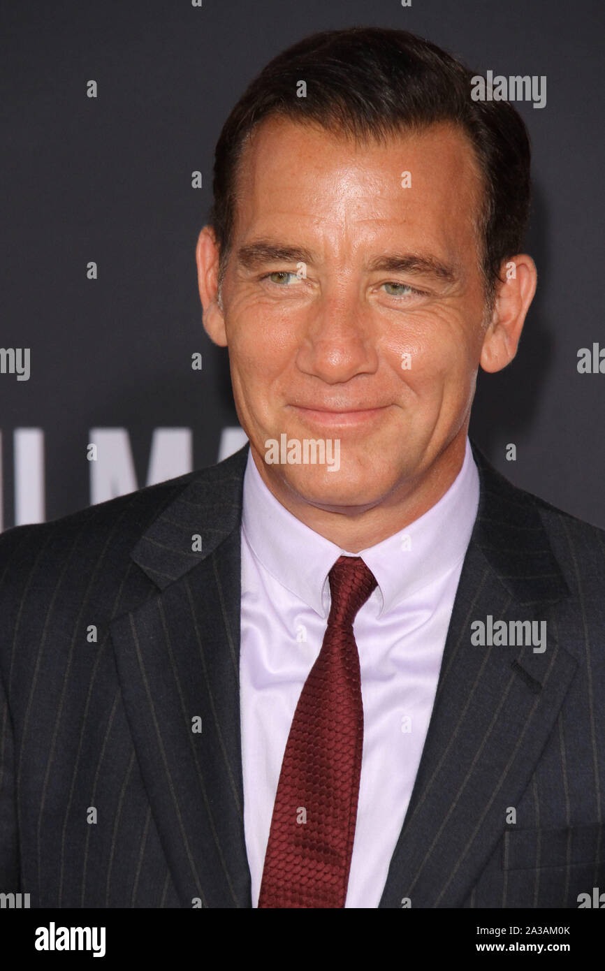 Los Angeles, USA. 06 Oct, 2019. Clive Owen à Paramount Pictures' 'Gemini Man' Premiere tenue au Théâtre chinois de Grauman à Los Angeles, CA, le 6 octobre 2019. Crédit photo : Joseph Martinez/PictureLux PictureLux Crédit : Le Hollywood/Archive/Alamy Live News Banque D'Images