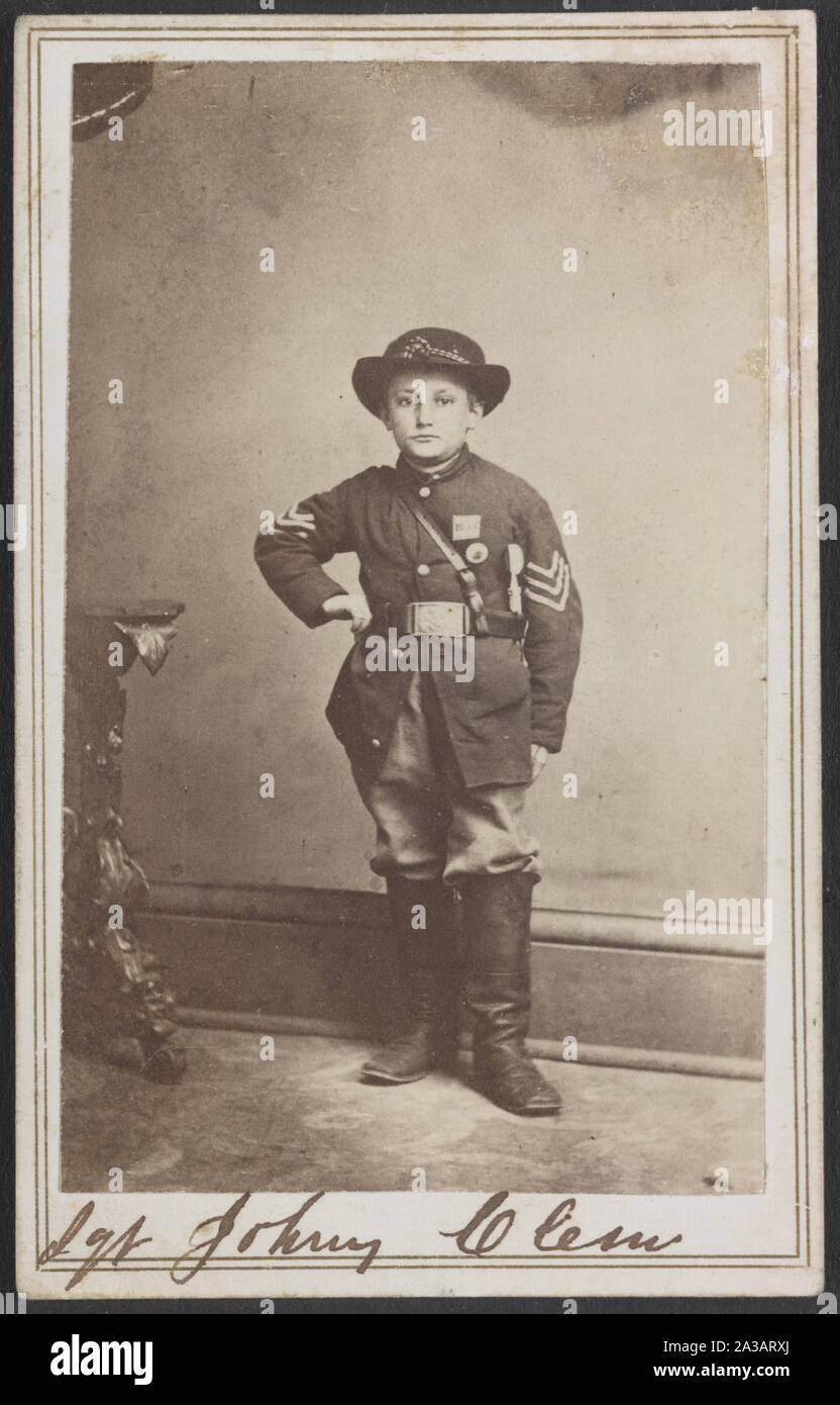 Le Sgt. Johnny Clem / Schwing & Rudd, photographes, de l'Armée du Cumberland. Banque D'Images