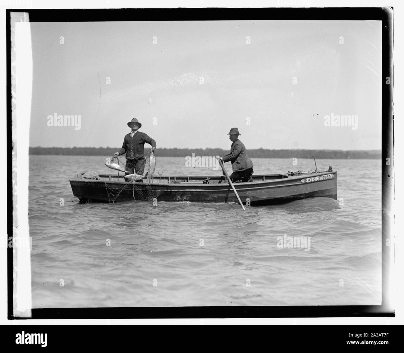 Pêche à l'alose sur le Potomac Banque D'Images