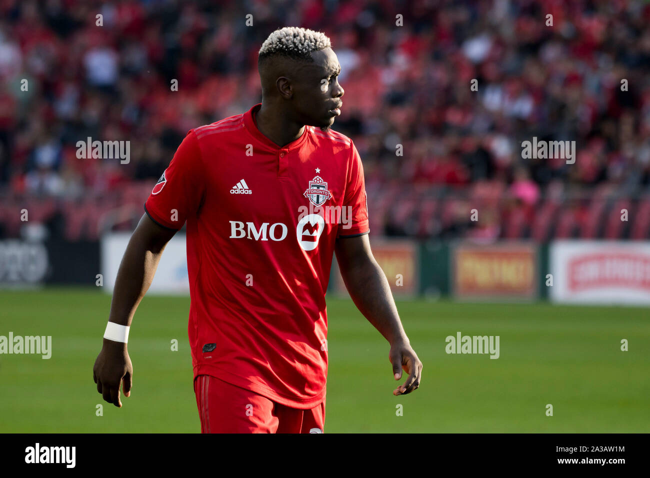 Toronto, Canada. 06 Oct, 2019. Chris Mavinga (23) en action au cours de la MLS (Major League Soccer) match entre Toronto FC et Columbus Crew SC. Score final : Toronto FC 1 - 0 SC Columbus Crew. Credit : SOPA/Alamy Images Limited Live News Banque D'Images