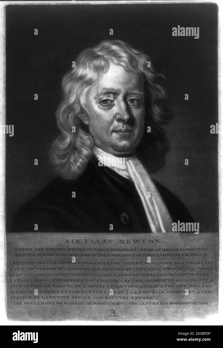 Sir Isaac Newton Banque D'Images