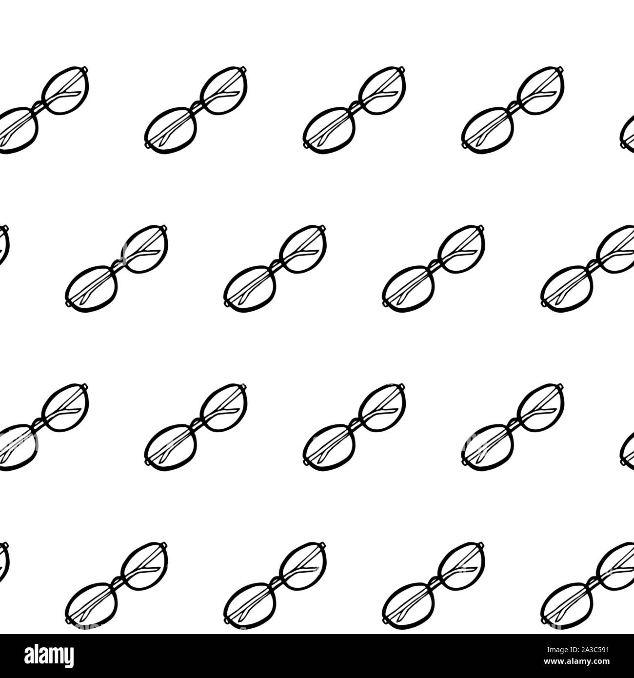 Sans lunettes. Contour noir sur fond blanc. Photo peuvent être utilisés dans la publicité, affiches, flyers, bannières, logos etc. Vector illustration. EPS10 Illustration de Vecteur